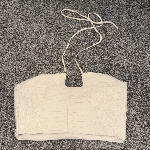 Zara tan Halter, Corset, Crop Top - Picture 4 of 4